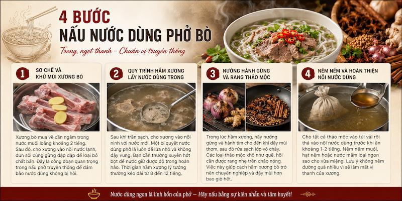 Nấu phở Hà Nội