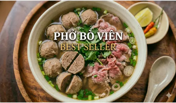 Phở Bắc chuẩn tại 172 Phạm Tứ - top 3 món bán chạy nhất
