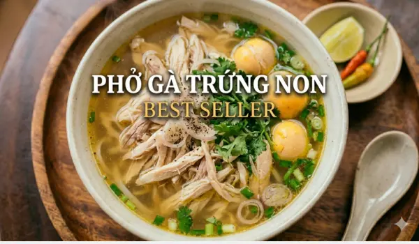 Phở Bắc chuẩn tại 172 Phạm Tứ - top 3 món bán chạy nhất